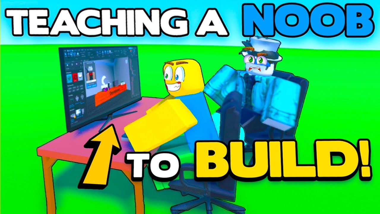 Teaching My Noob Friend To Build on Roblox (He's a Pro Now)