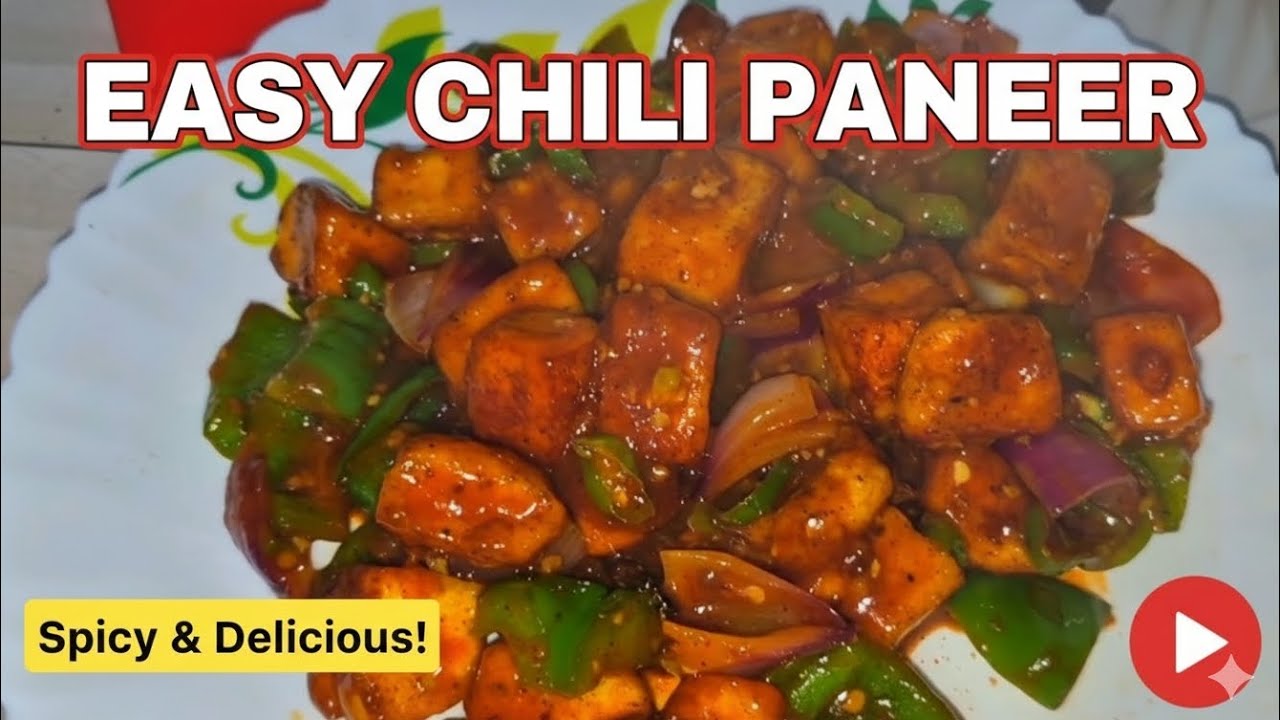 Easy chili paneer, spicy & delicious,, #nandinivegdelight ##recipe 