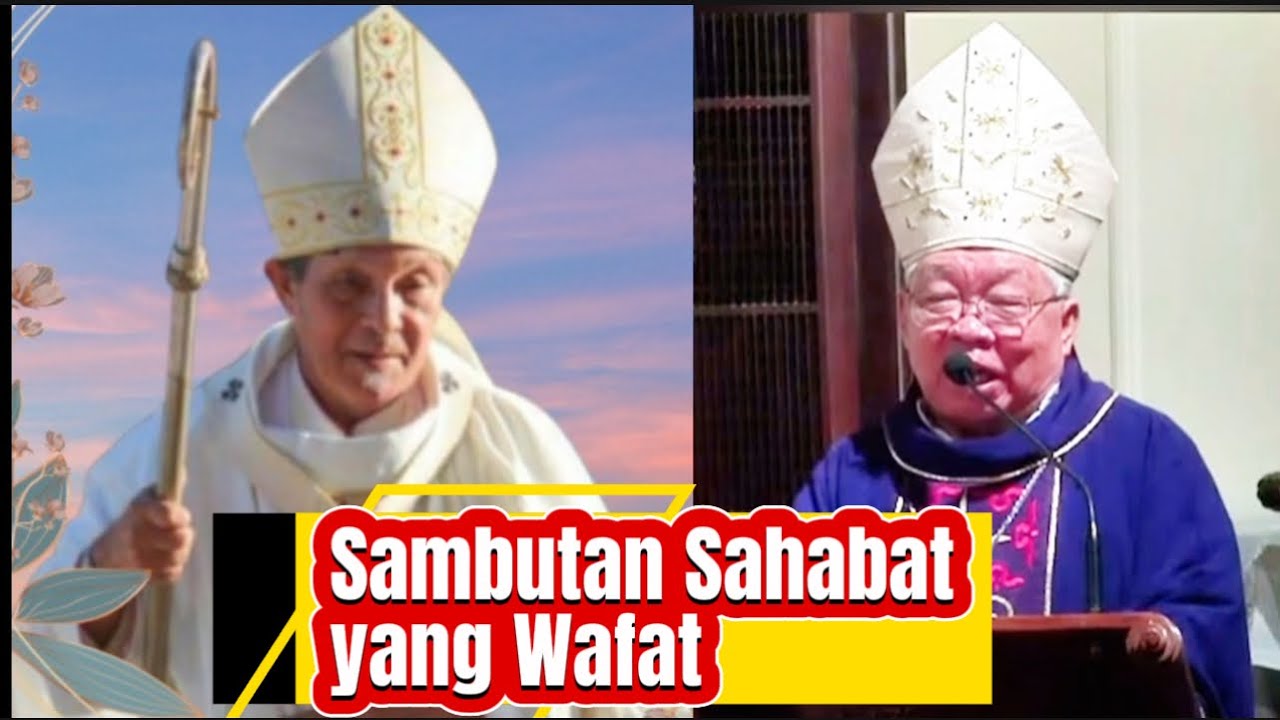 Sambutan Mgr Mandagi atas Sahabat yang Wafat &Berkat dari Paus Fransiskus Melalui Nuntius Mgr Pioppo