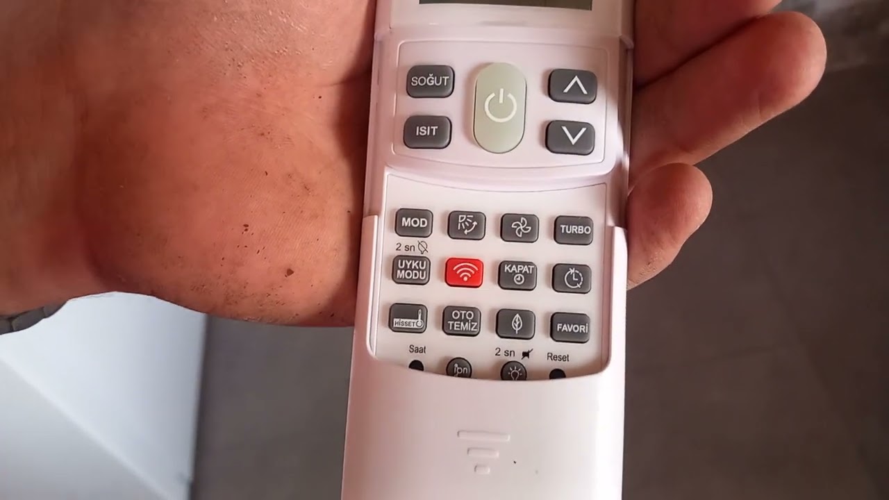 Vestel Klima Kuma Fonksiyonları-Klima Kumandasında Tuşlar ne İşe Yarar-Klima Kumandasi