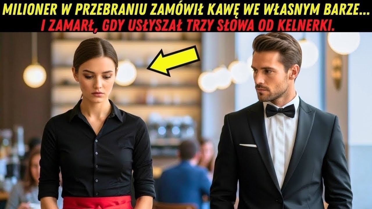 Milioner w przebraniu zamówił kawę we własnym barze i zamarł, gdy usłyszał trzy słowa od kelnerki