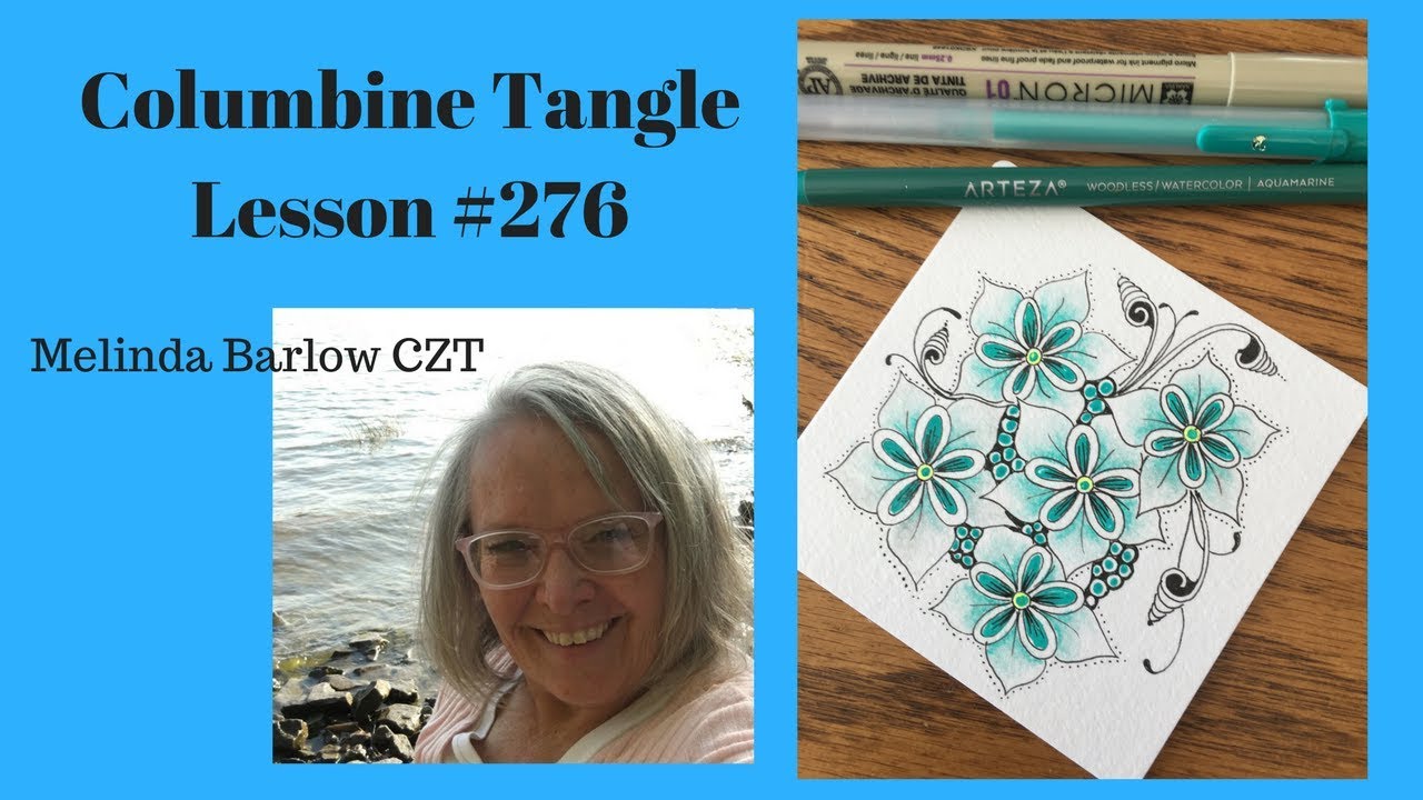 Tangle  Art Lesson Columbine #276
