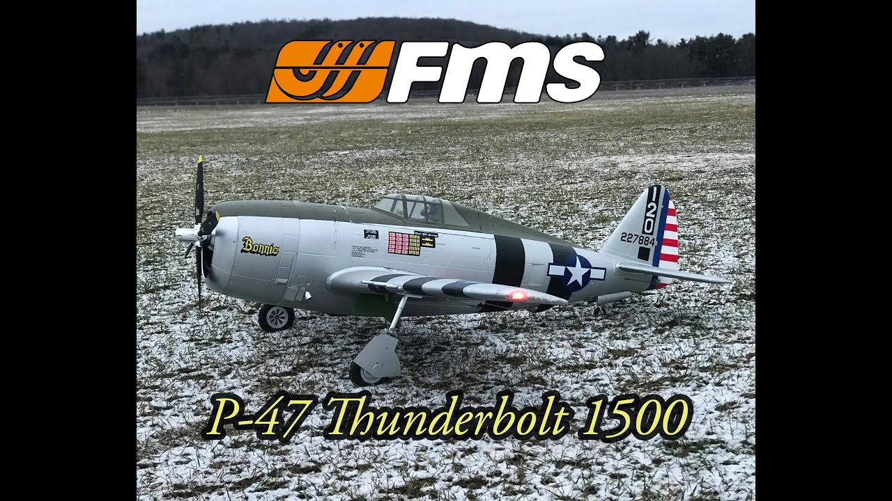 FMS P-47 Thunderbolt Bonnie 1500mm with Reflex V2 Lemon RX receiver LM0086VP ESS Air