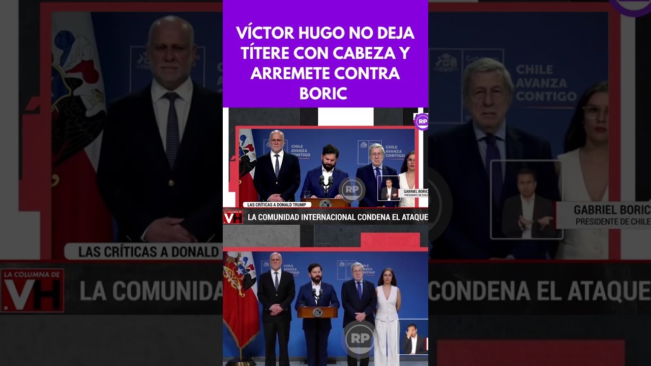 V&Iacute;CTOR HUGO NO DEJA T&Iacute;TERE CON CABEZA Y ARREMETE CONTRA BORIC