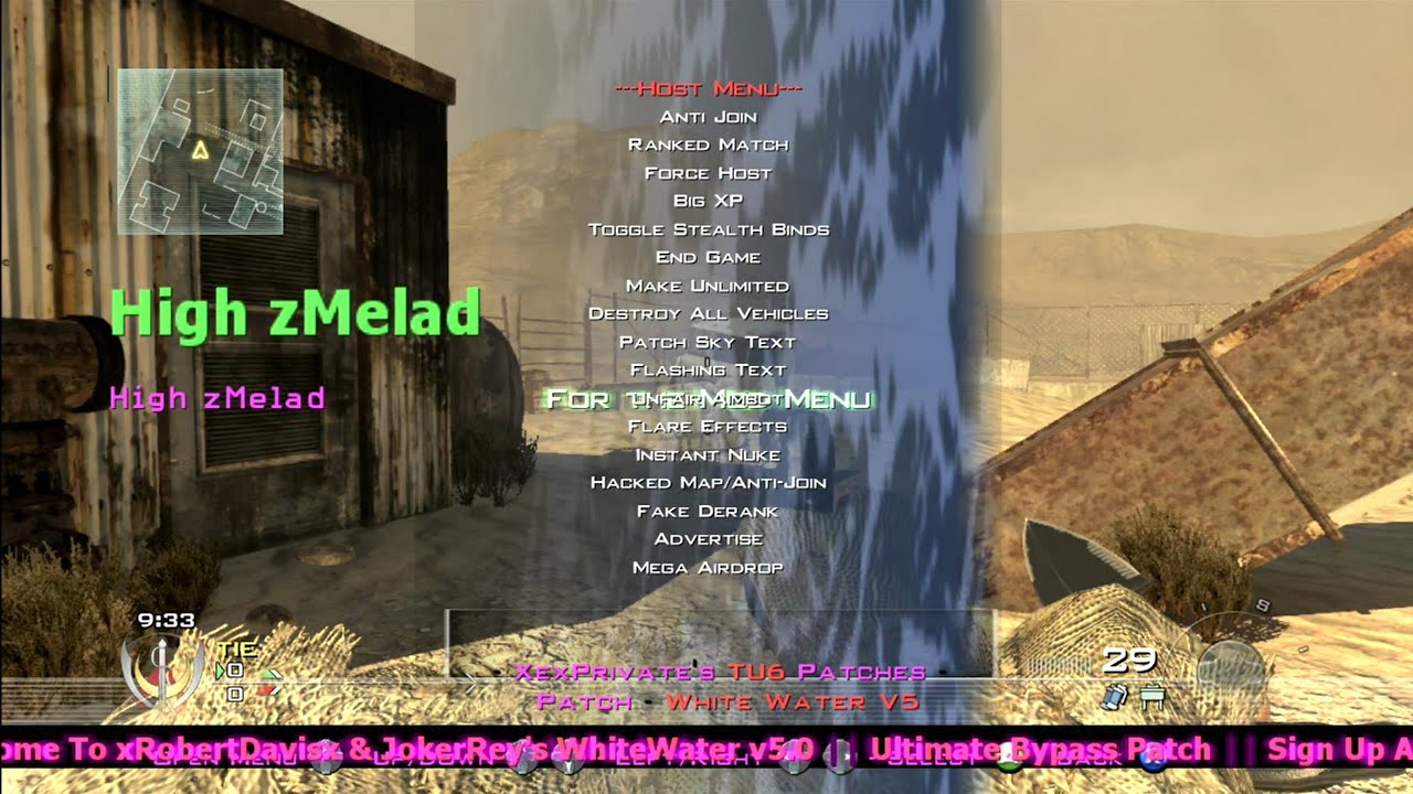 MW2 | TU9 | White Water v5 | Multiplayer | GSC Mod Menu | (RGH/JTAG) [+Download]
