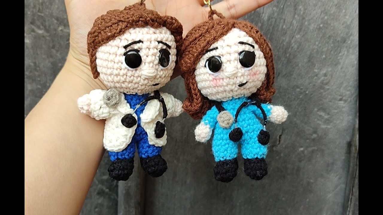 MINI DOCTOR  &  MINI DOCTORA ▶️ LLAVEROS  PASO A PASO 🥰