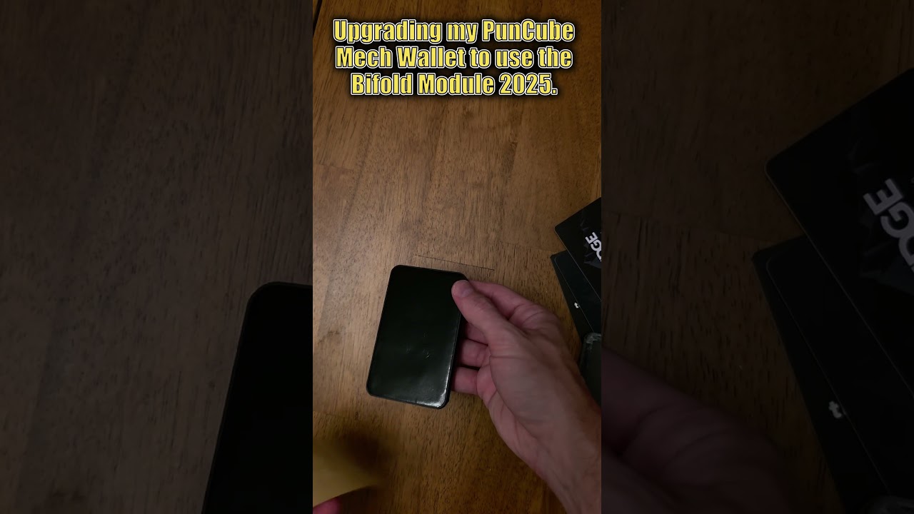 Upgrading My PunCube Mech Wallet to Use The Bifold Module 2025 #minimalistwallet #puncube