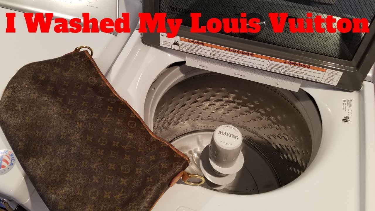How To Wash Your Louis Vuitton In The Washing Machine | Washing My Delightful PM
