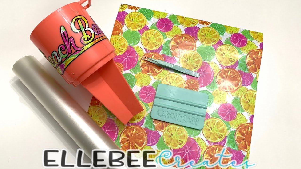 Beach Bestie - Layering Adhesive Vinyl and Hinge Method