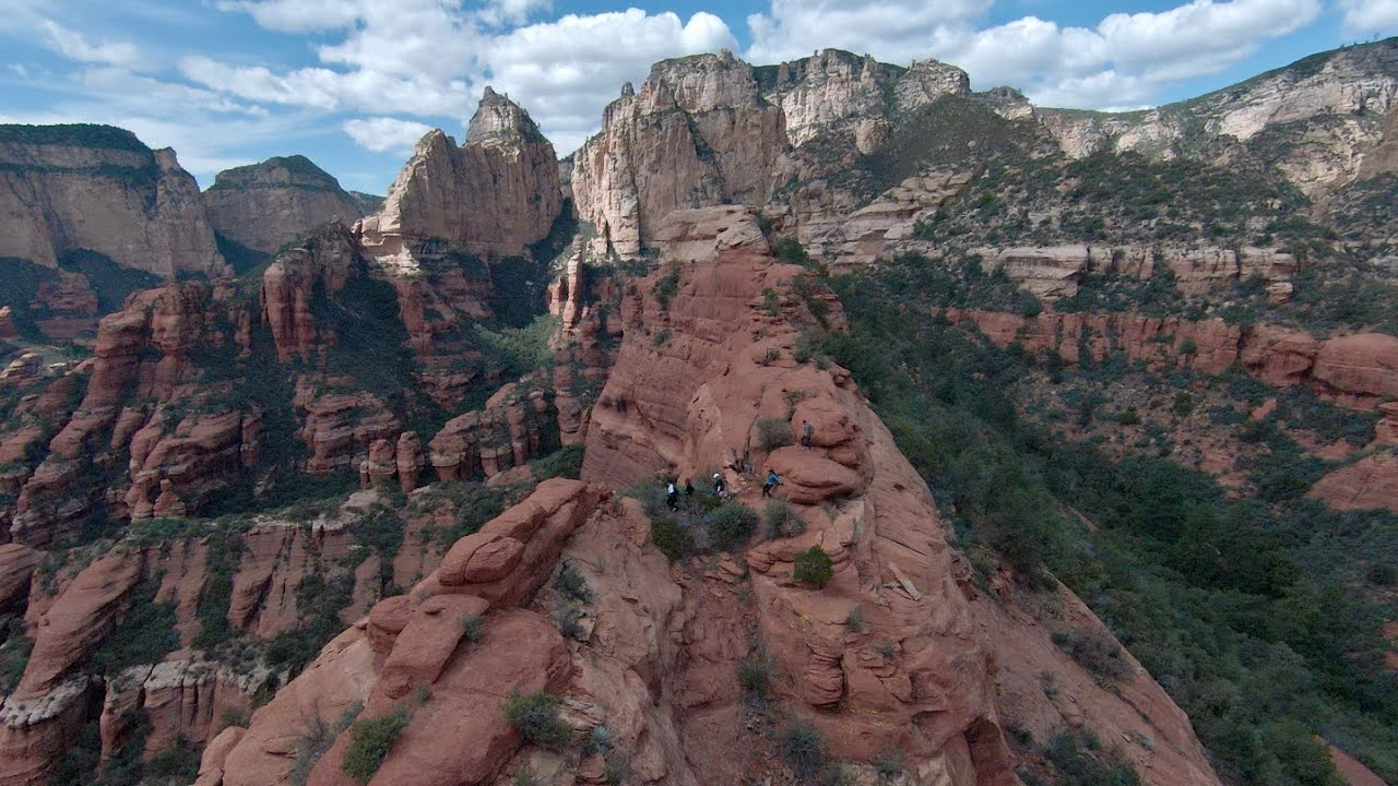 Long Canyon Trail, Sedona Arizona  {Drone View}