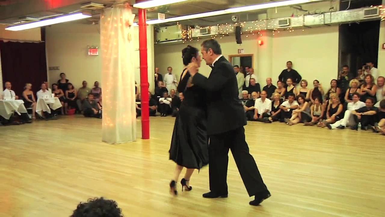 Madalyn & Nelson Avila performing Argentine tango at the Black and White Ball in NYC