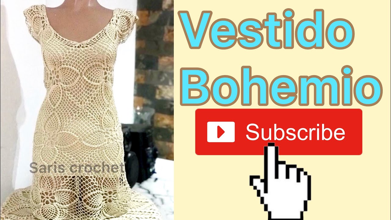 vestido estilo bohemio parte 1