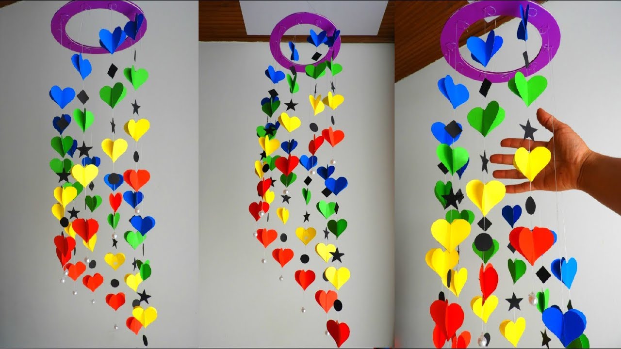 Идея украшения дома за 5 минут - Hearts Wind Bell