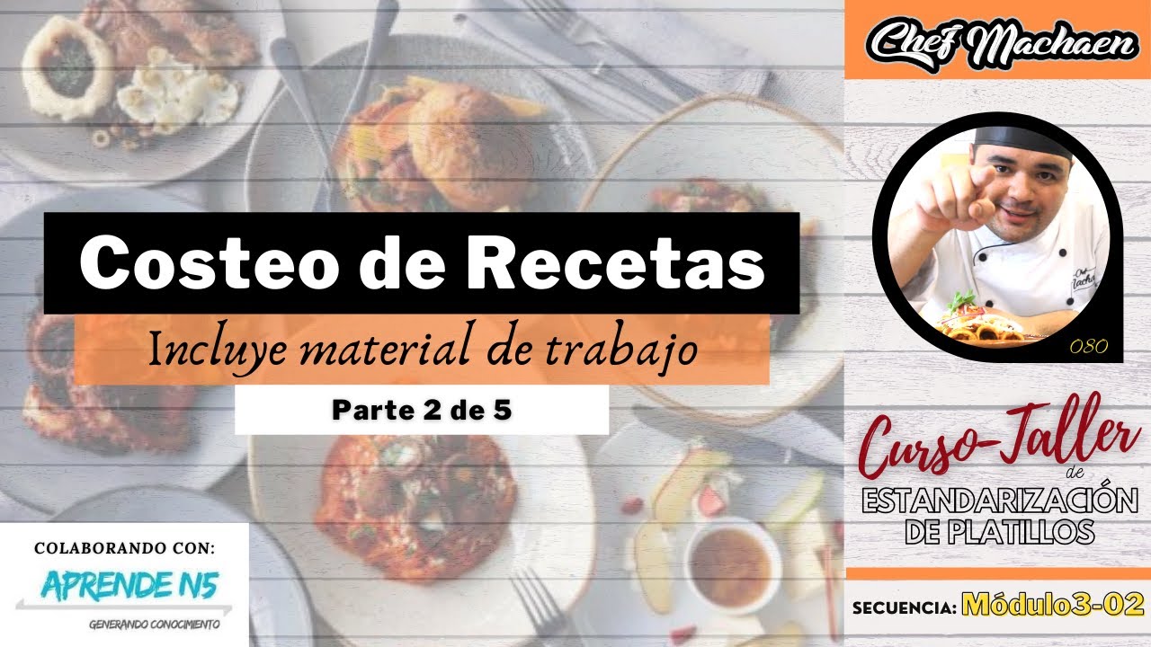 Costeo de Recetas | Ejercicio parte 2 | Receta Estándar | Costeo de Recetas | Módulo3-02