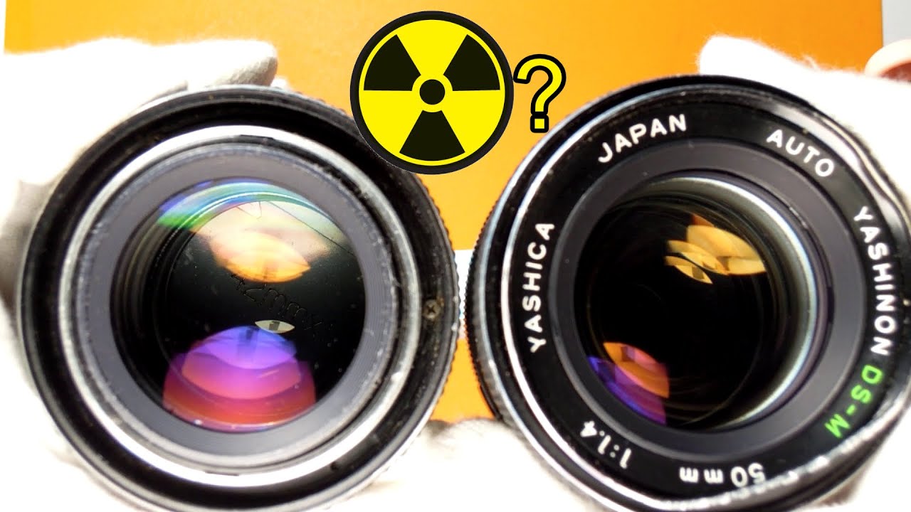 Testing lenses for  radiation : Yashica Yashinon-DS-M 50mm F1.4 lens.