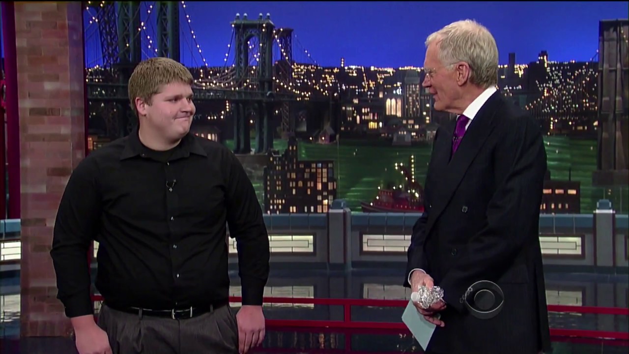 Chugging Water On David Letterman!