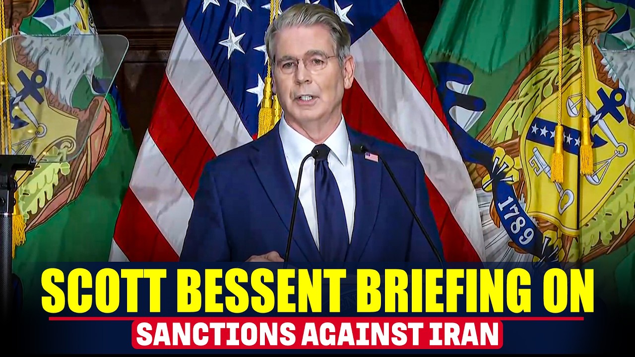 LIVE: Scott Bessent holds news conference | US announcement of new sanctions on Iran |Trump | Hormuz