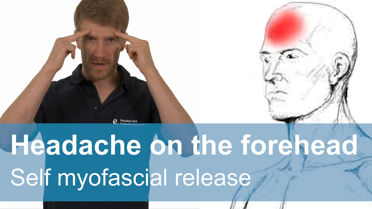 Headaches on the forehead // self myofascial release