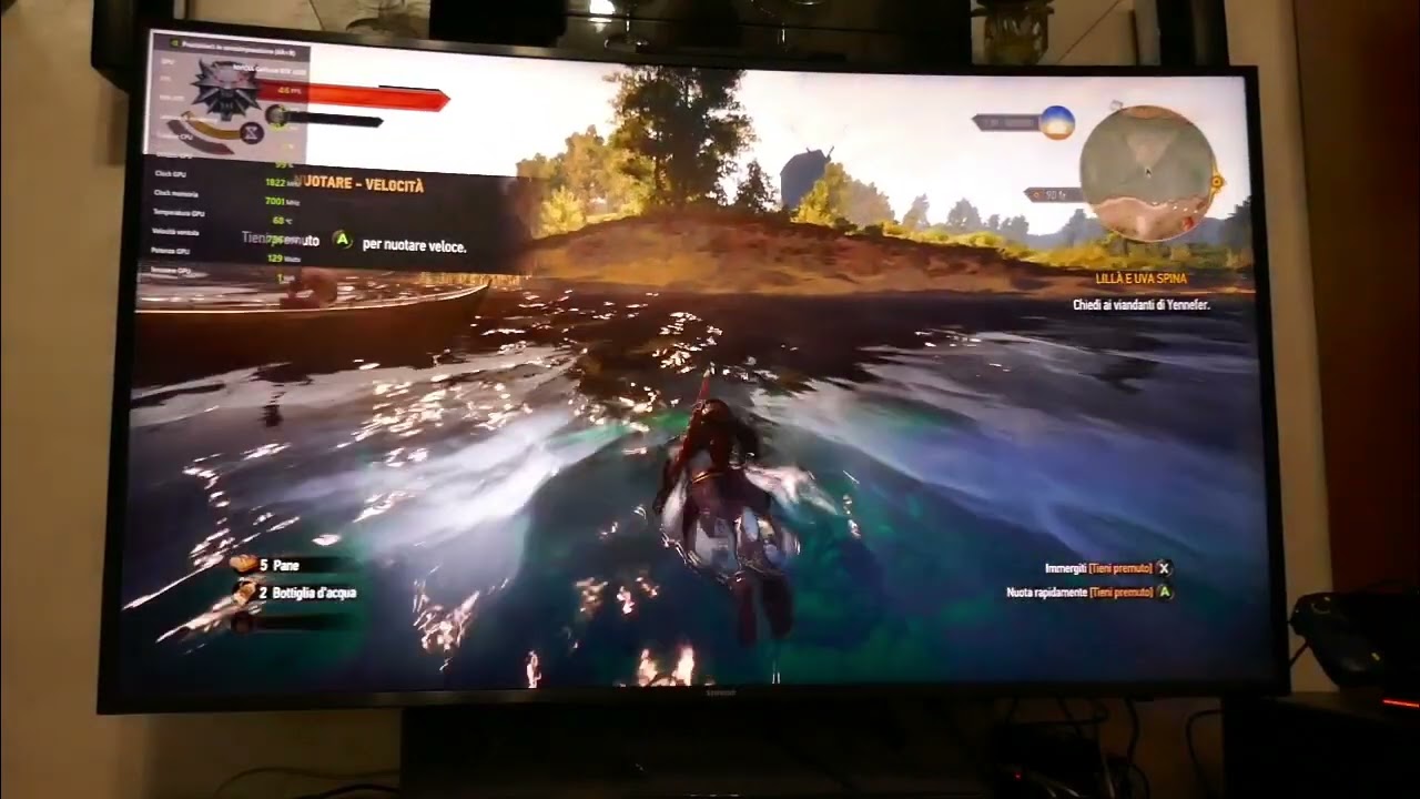 Aokzoe A1 egpu Geforce 3050 The Witcher 3