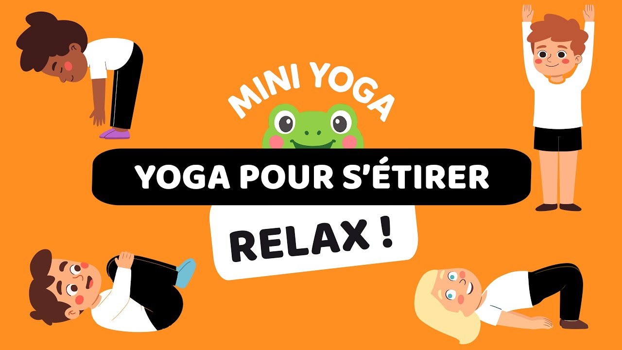 Yoga guidé + relaxation pour enfants en français 🇫🇷  | Postures d’étirements doux
