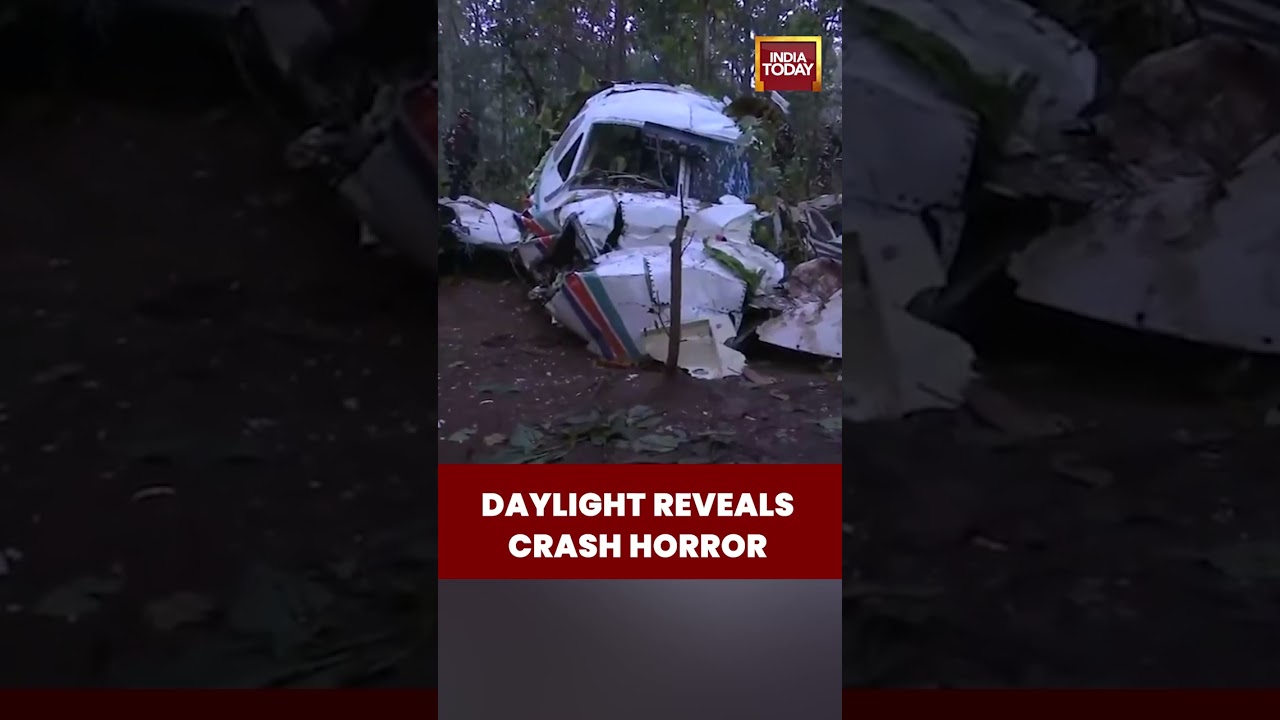Plane Horror | Jharkhand Air Ambulance Crash: Morning Visuals Reveal Horror | 7 Dead #jharkhand