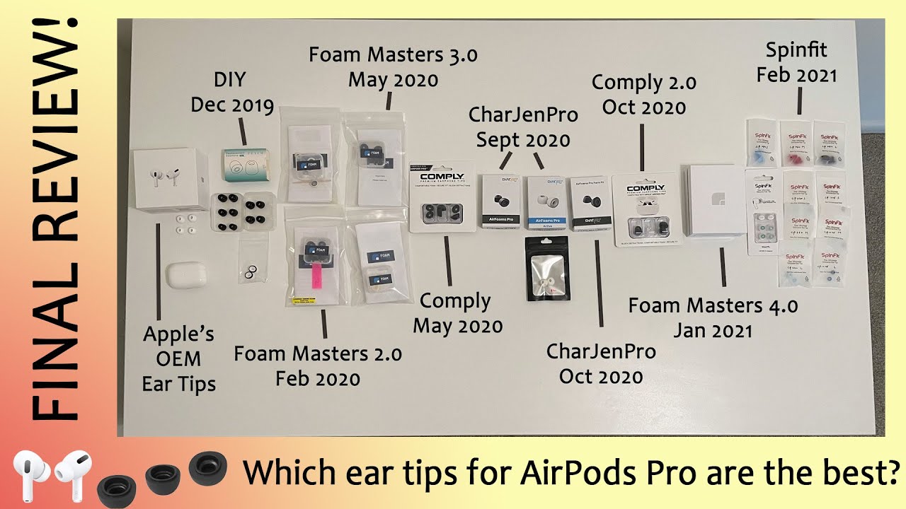 What are the best Memory Foam Ear Tips for Apple AirPods Pro?  - Final Comparison!