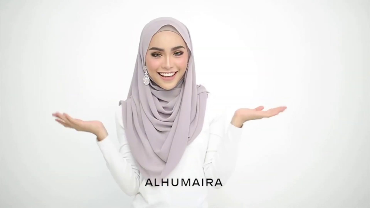 Dinner Glam Style Shawl Tutorial | Malaysia Hijab Tutorial | Alhumaira Contemporary