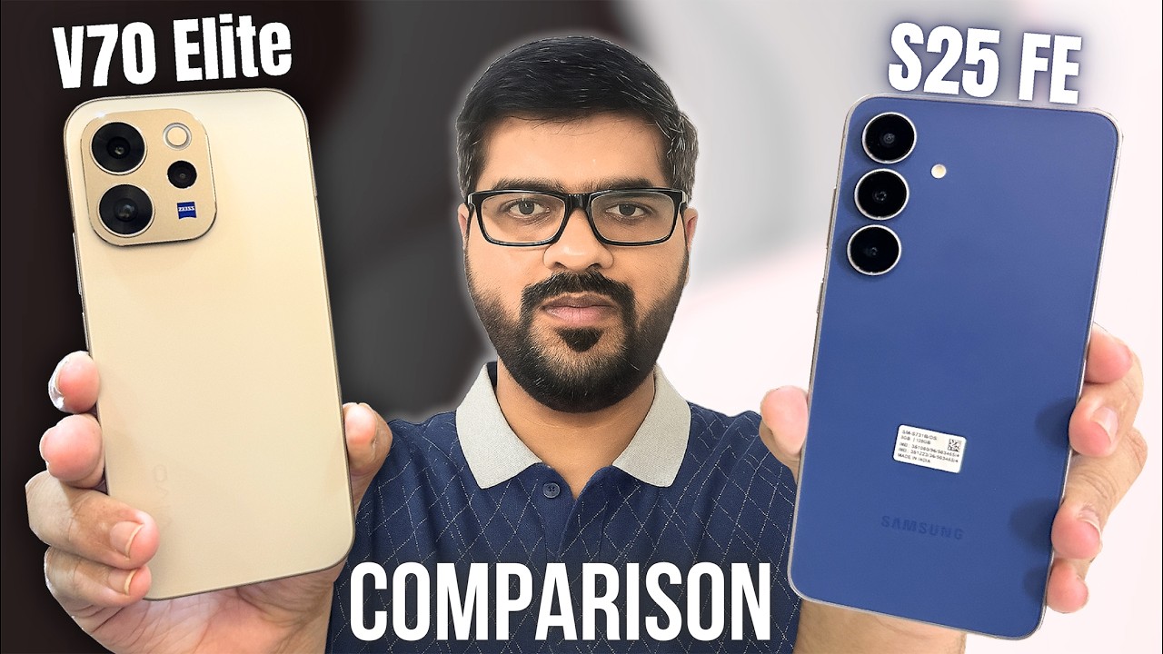 Vivo V70 Elite Vs Galaxy S25 FE *Comparison*🤯  + CAMERA TEST !