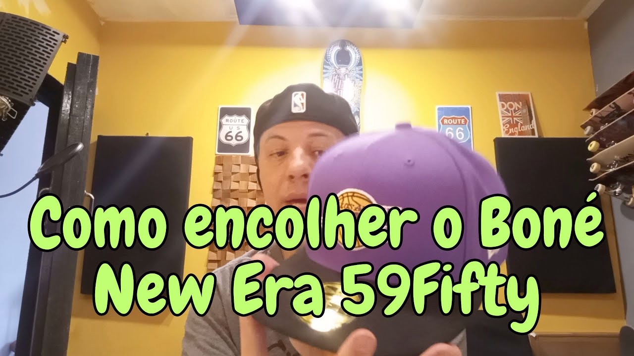 Como encolher o boné fechado New Era