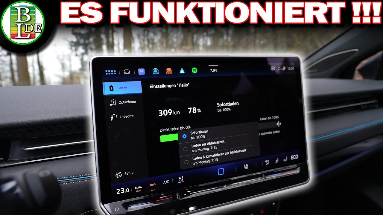 Wie geplantes Laden beim VW Id.7 funktioniert