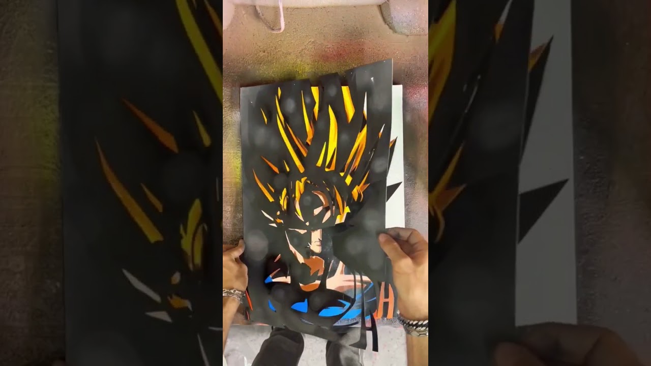 Goku spray paint #goku #dragonball #anime