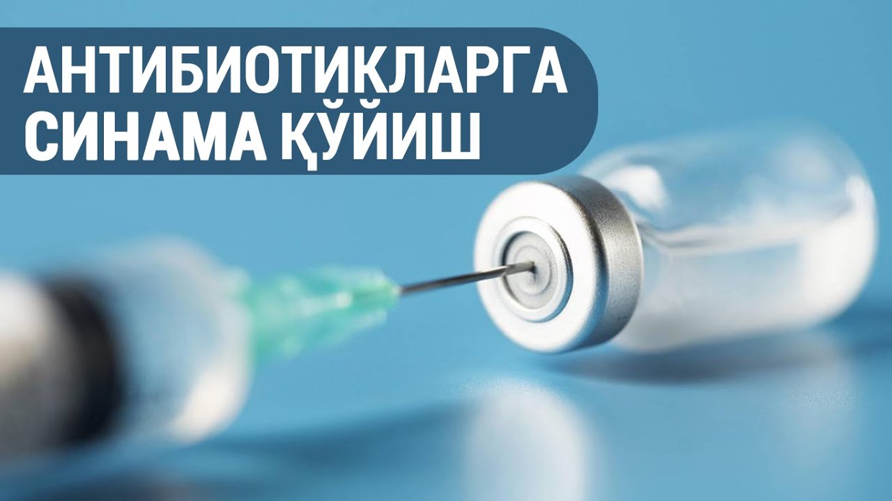 Антибиотикларга синама қўйиш