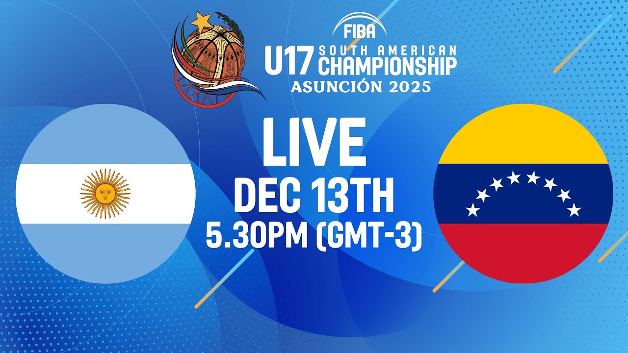 Argentina v Venezuela | Full Basketball Game | FIBA U17 South American Championship 2025