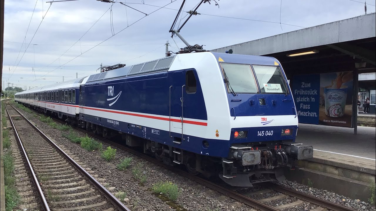 ZÜGE IN RHEIN ZONE VON DEUTSCHLAND  Trenes en la zona del Rin en Alemania