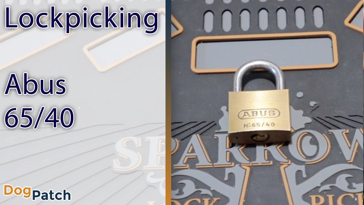 (GER-009) Lockpicking - Schloss knacken 101 - Abus No. 65/40 - Single Pick und Tipps für Spulen Pins