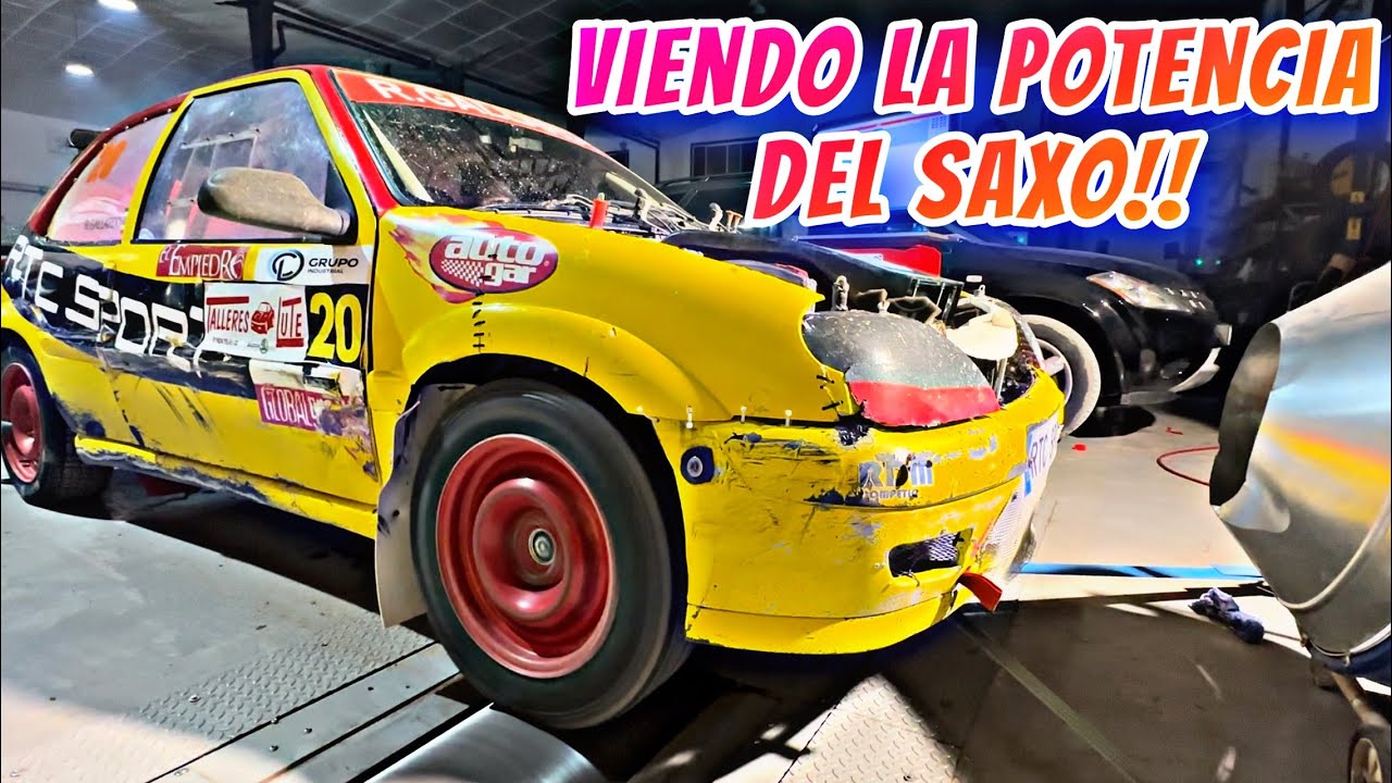 🫣🫣Viendo la potencia que desarrolla el Saxo de Rafa Gallardo en el banco de potencia!!!