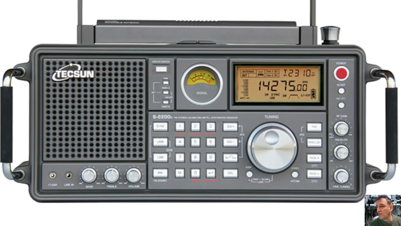 Ресивер TECSUN 2200X, вседиапазонный, S, воздушный диапазон - VFO, ретро-измеритель сигнала.