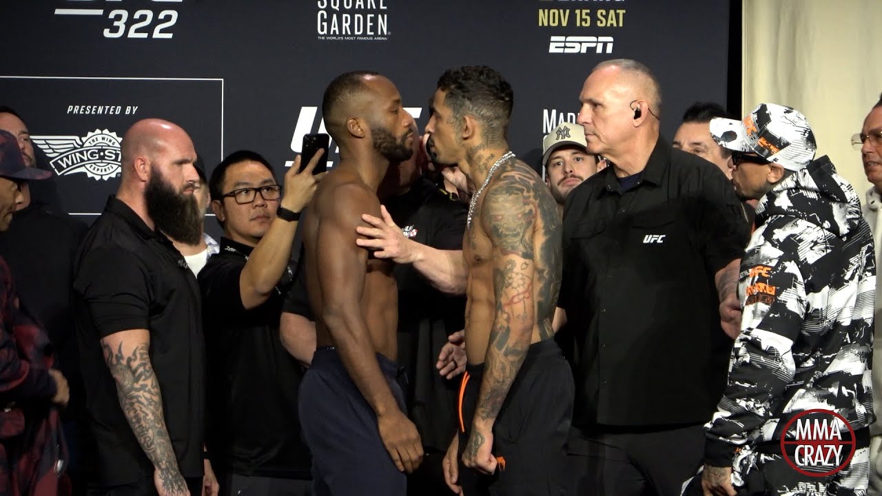 UFC 322: Leon Edwards vs. Carlos Prates Weigh-in Face Off