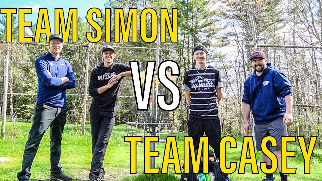 NEW COURSE RECORD 🔥TEAM SIMON VS TEAM CASEY (full doubles round at Flatrock Disc Golf)