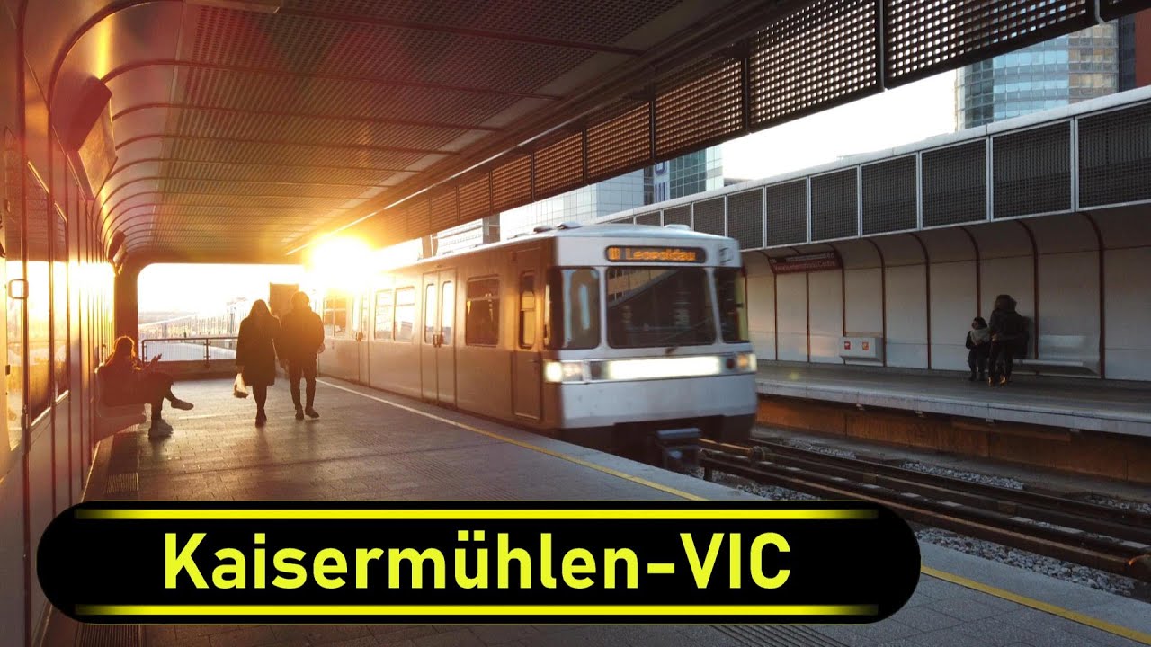 U-Bahn Station Kaisermühlen-VIC - Vienna 🇦🇹 - Walkthrough 🚶