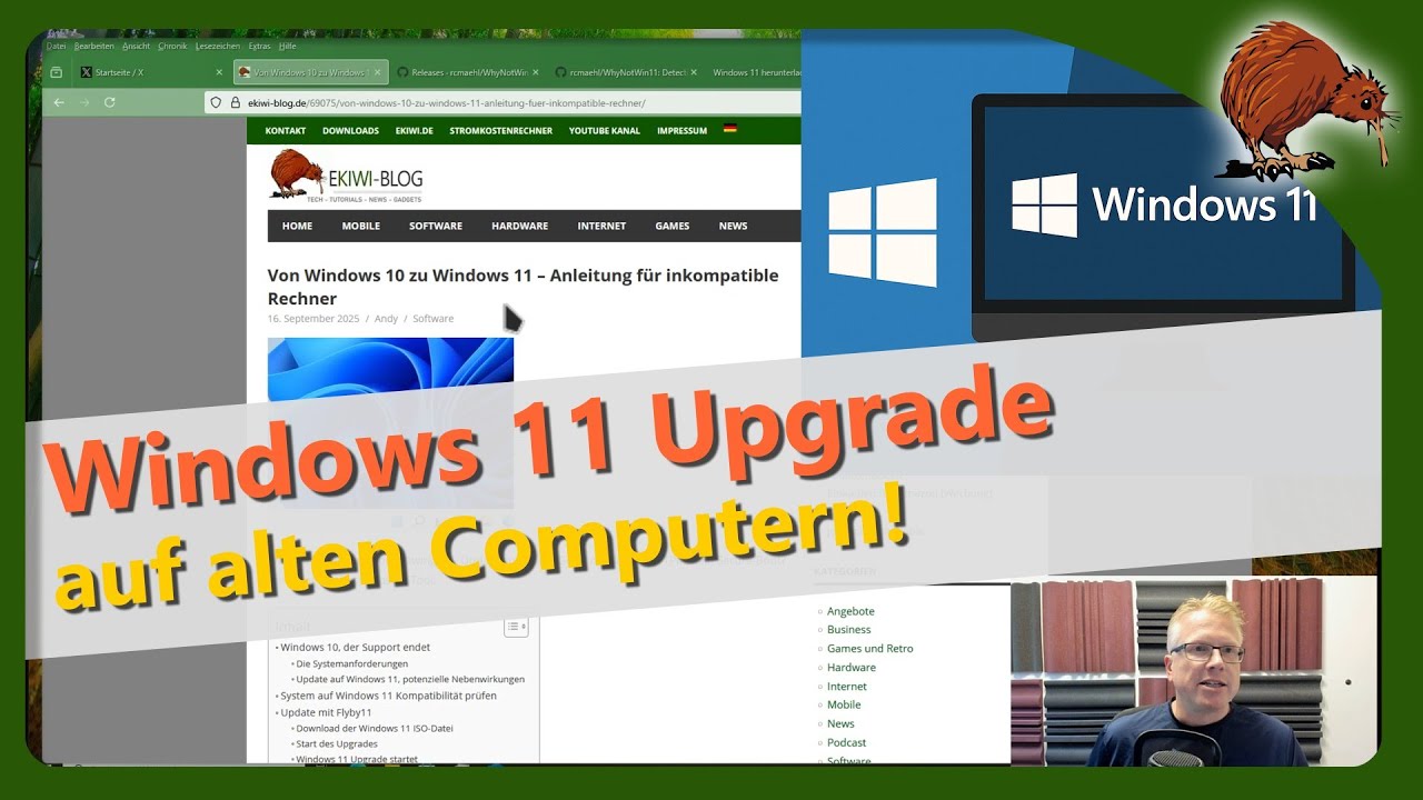 Windows 11 installieren auf jedem PC &ndash; Upgrade ohne TPM & Secure Boot (Flyby11 Tutorial)