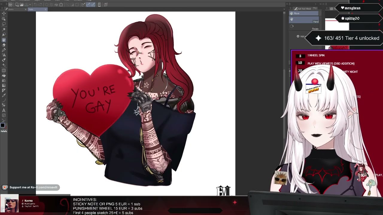 Valentines Event chill art stream