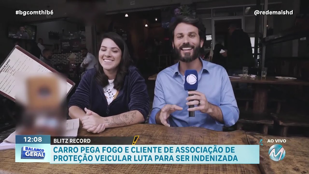 BLITZ RECORD: CLIENTE LUTA PARA SER INDENIZADA APÓS CARRO PEGAR FOGO NA RUA