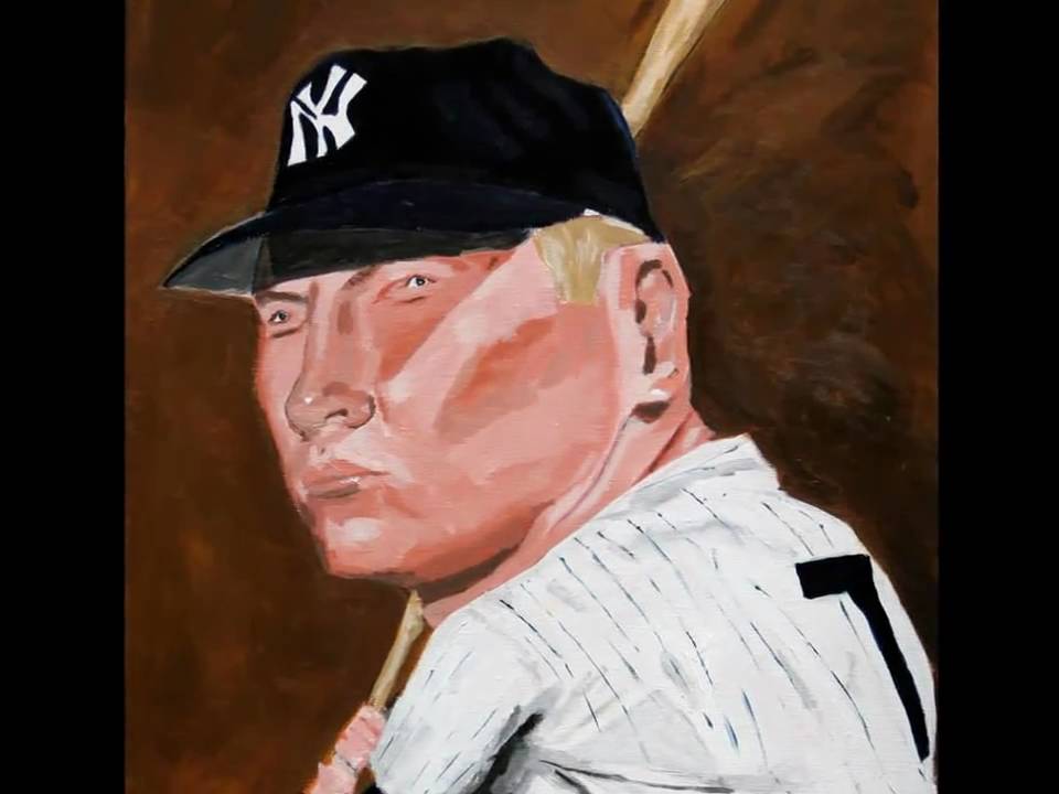 Mickey Mantle, New York Yankees Painting