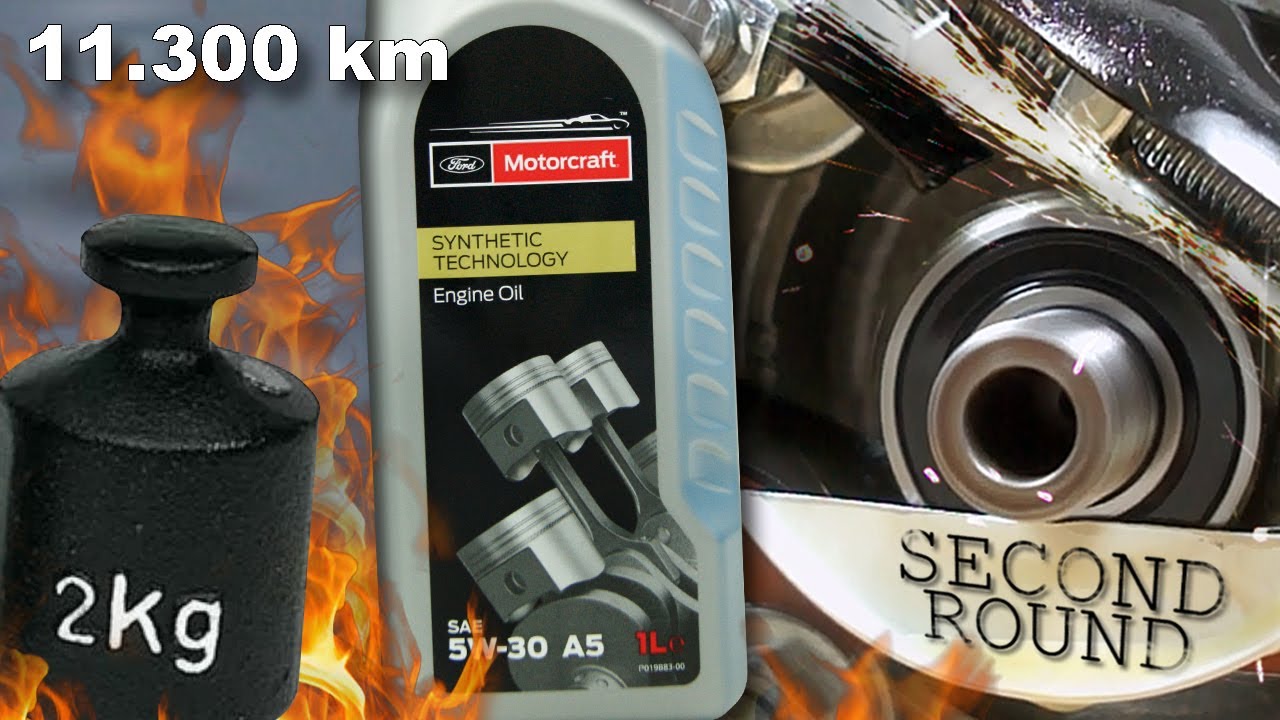 Ford Motorcraft A5 5W30  - przebieg: 11.300km Test Tarcia 100&deg;C 2kg