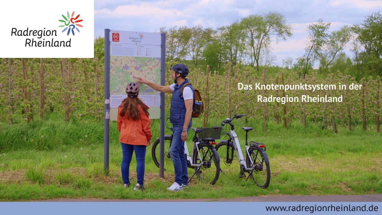 Das Knotenpunktsystem in der Radregion Rheinland