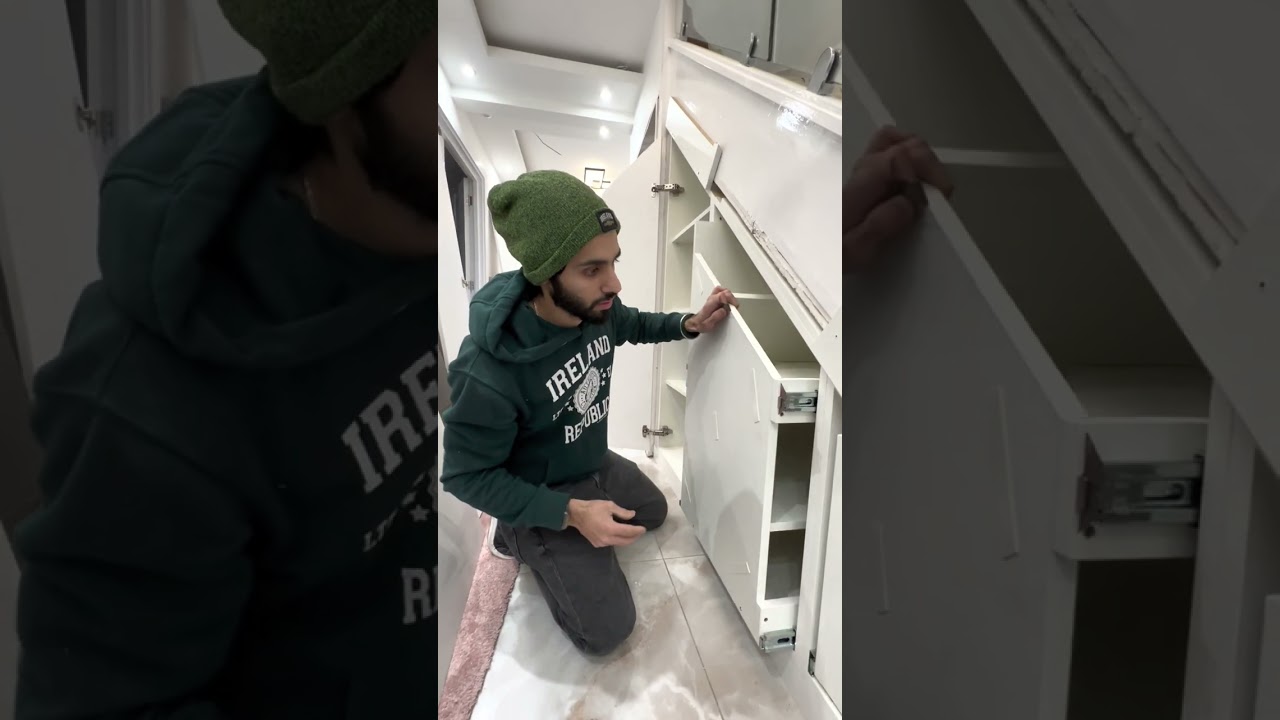 How to install pull out drawer face .