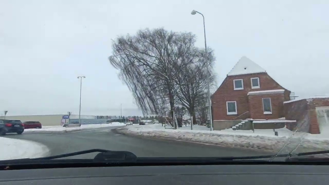 Danish landscape in snow