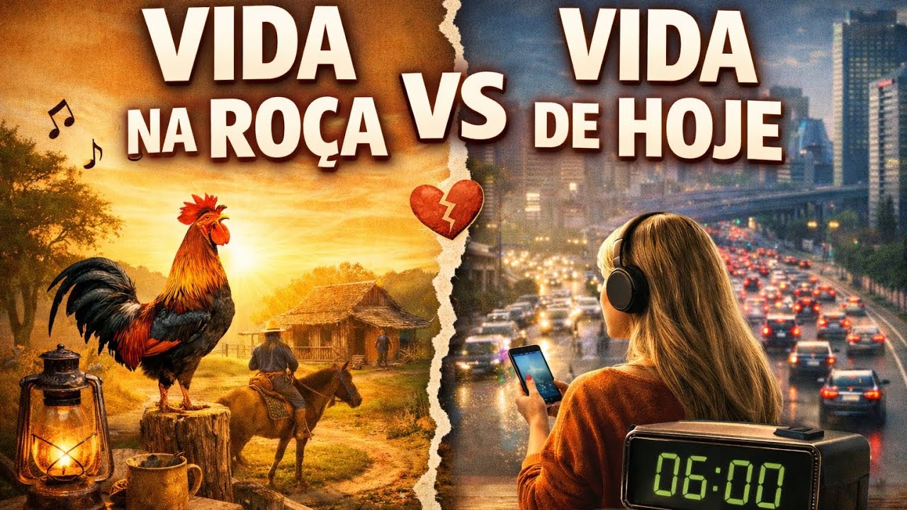 “O Galo Cantava… Hoje é o Celular! 🐓📱 | A Vida na Roça Que Virou Saudade”