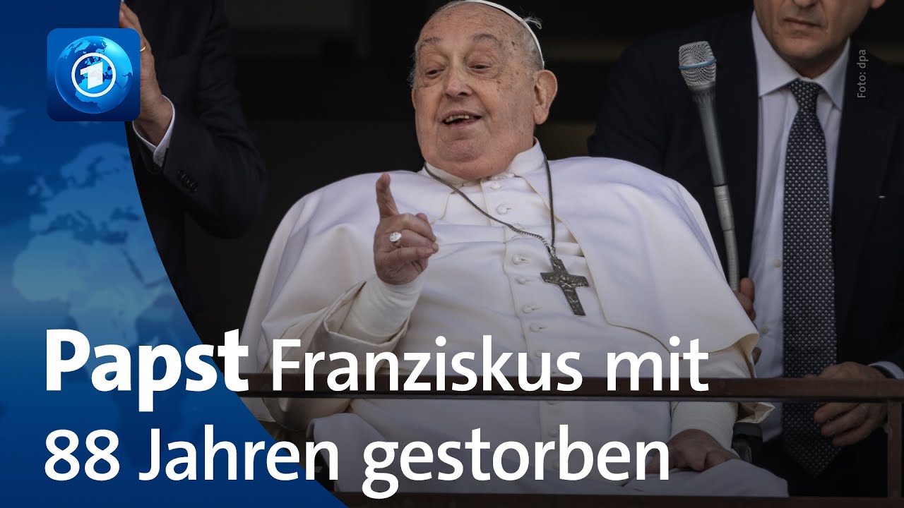 Papst Franziskus im Alter von 88 Jahren gestorben